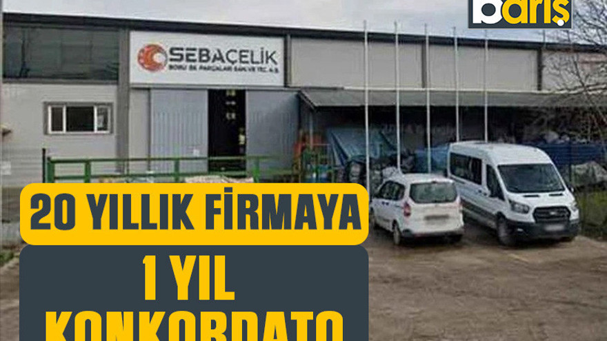 Kocaeli’de 20 yıllık firmaya 1 yıl konkordato