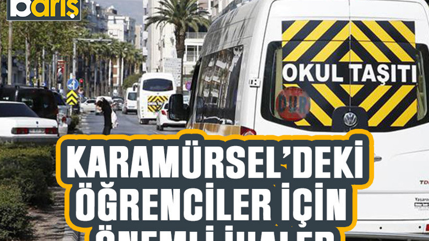 Karamürsel'deki öğrenciler için önemli ihale