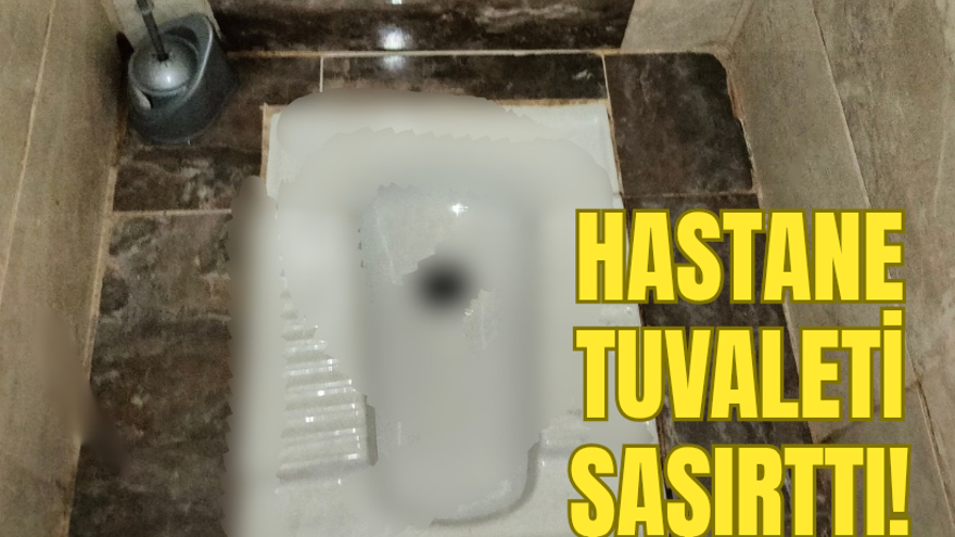 Kocaeli'deki hastanenin acil servisindeki tuvalette şaşırtan görüntü!