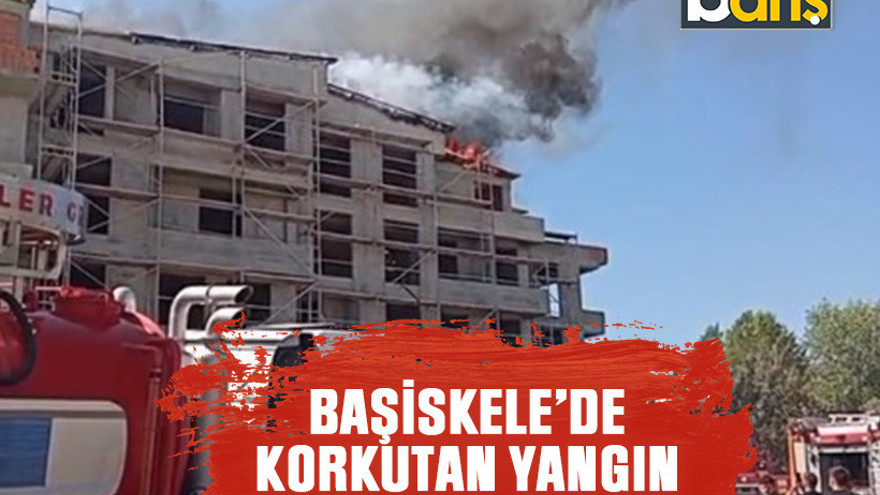 Başiskele'de korkutan yangın