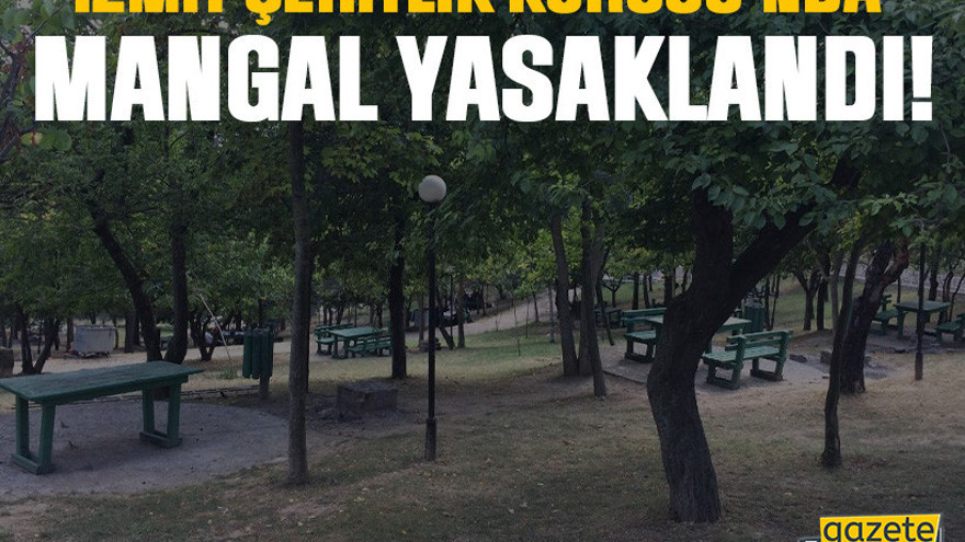 İzmit Şehitlik Korusu’nda mangal yasaklandı!