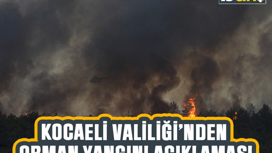 Kocaeli' Valili'nden orman yangını uyarısı