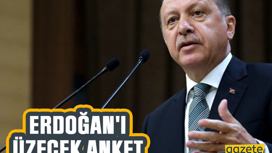 Erdoğan'ı üzecek anket