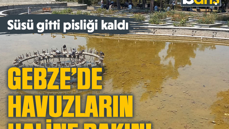 Süsü gitti pisliği kaldı. Gebze’de havuzların haline bakın!