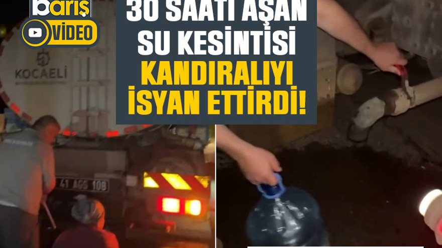 Kandıra Karaağaç 30 saati aşkın süre susuz kaldı, İSU tanker yolladı!