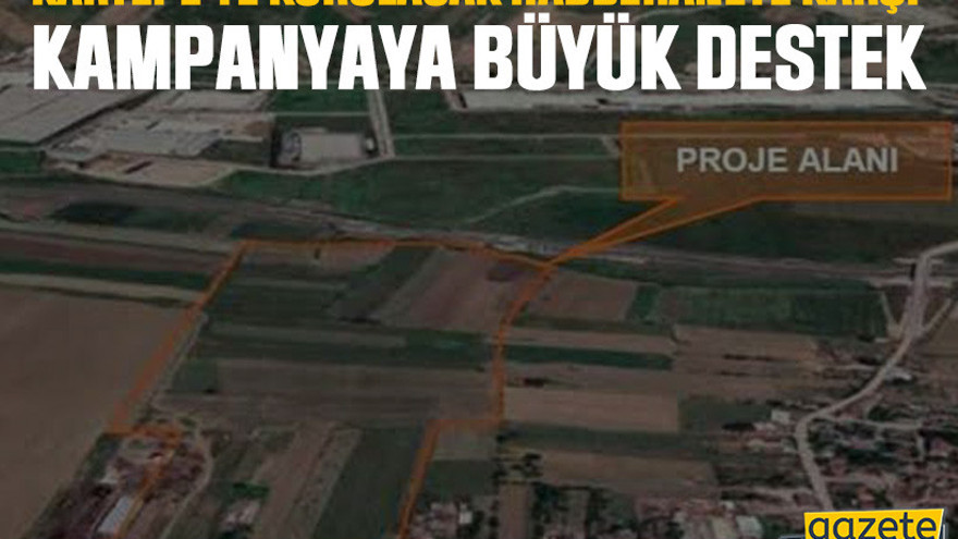 Kartepe’ye kurulacak haddehaneye karşı kampanyaya büyük destek