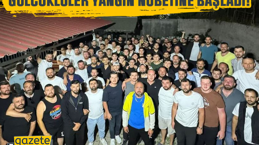 Gölcüklüler yangın nöbetine başladı!