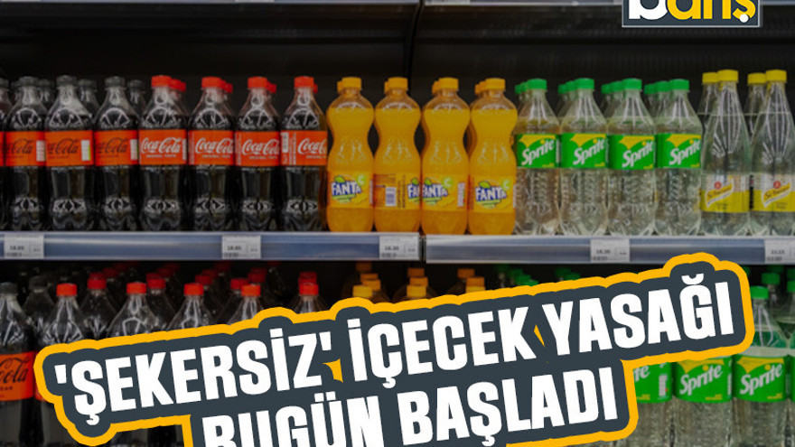 'Şekersiz' içecek yasağı bugün başladı