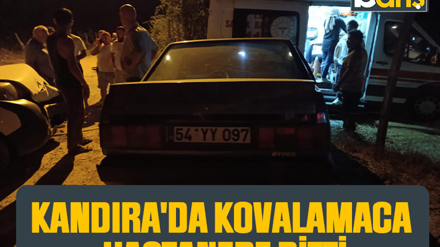 Kandıra'da kovalamaca hastanede bitti