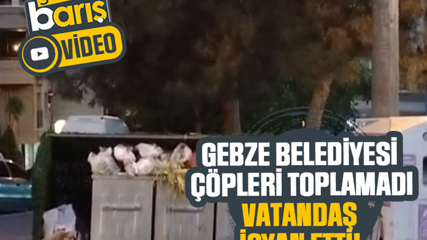 Gebze Belediyesi çöpleri toplamadı vatandaş isyan etti!