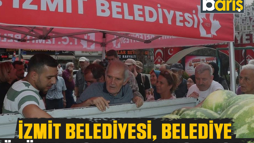 İzmit Belediyesi, belediye önünde ucuz karpuz satacak