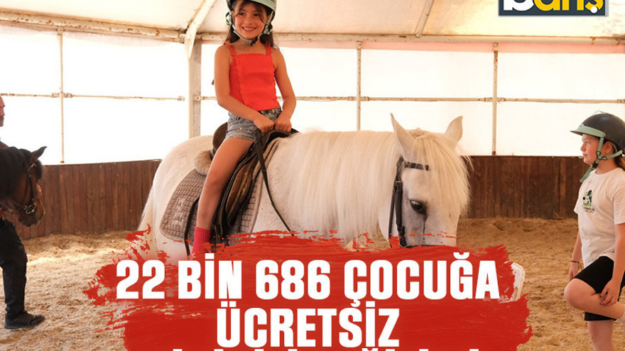22 bin 686 çocuğa ücretsiz binicilik eğitimi
