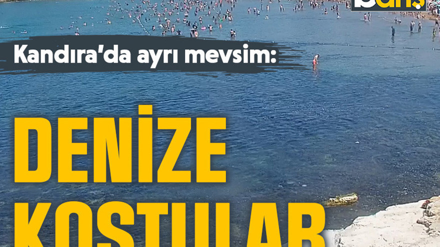 Kandıra’da ayrı mevsim: Denize koştular