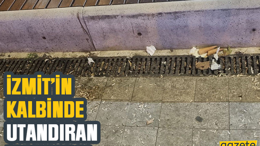 İzmit’in kalbinde utandıran manzara!