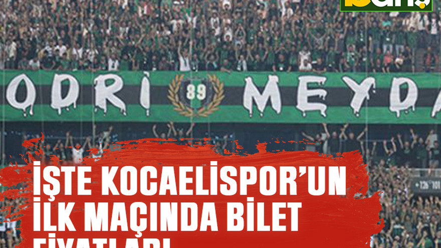 Trabzonspor Kocaelispor bilet fiyatları belli oldu!