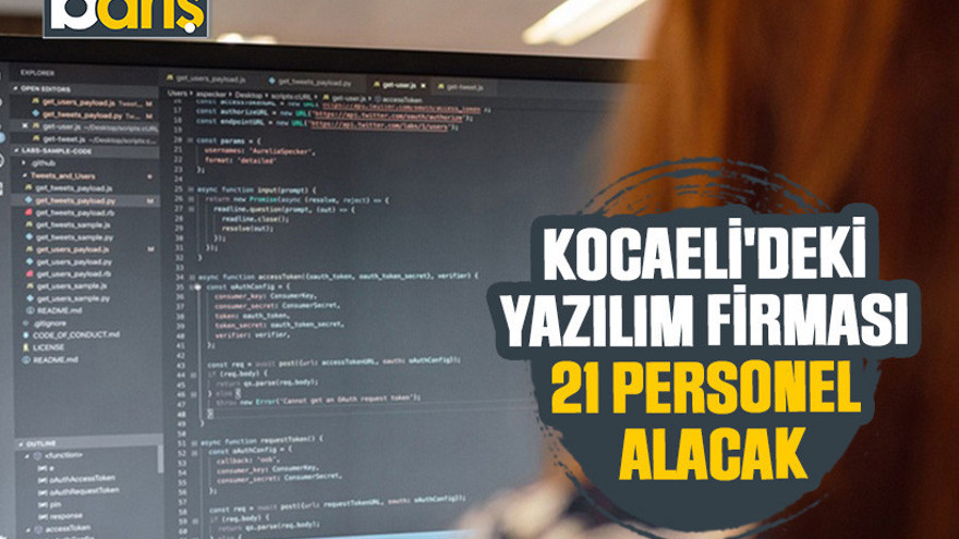 Kocaeli'deki yazılım firması 21 personel alacak