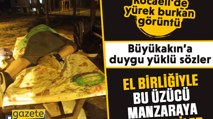 Kocaeli'deki parkta yürek burkan manzaraya son verdiler