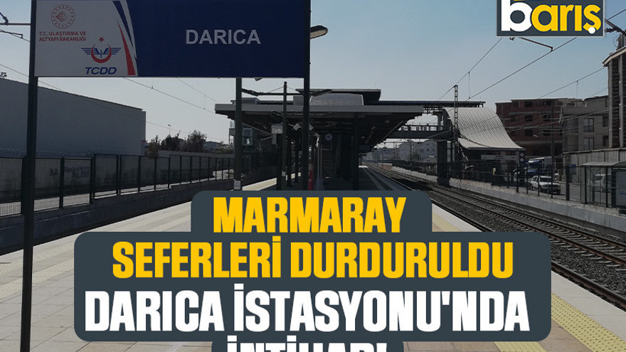 Marmaray seferleri durduruldu: Darıca İstasyonu'nda intihar!
