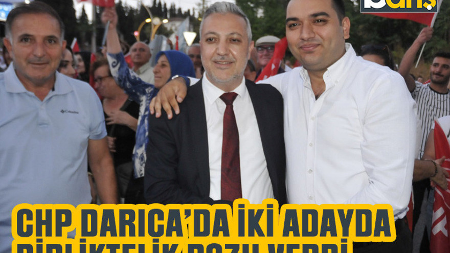 CHP Darıca’da iki adayda birliktelik pozu verdi