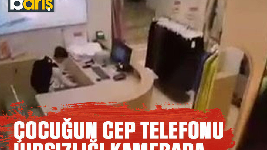 Gebze’de çocuğun cep telefonu hırsızlığı kamerada