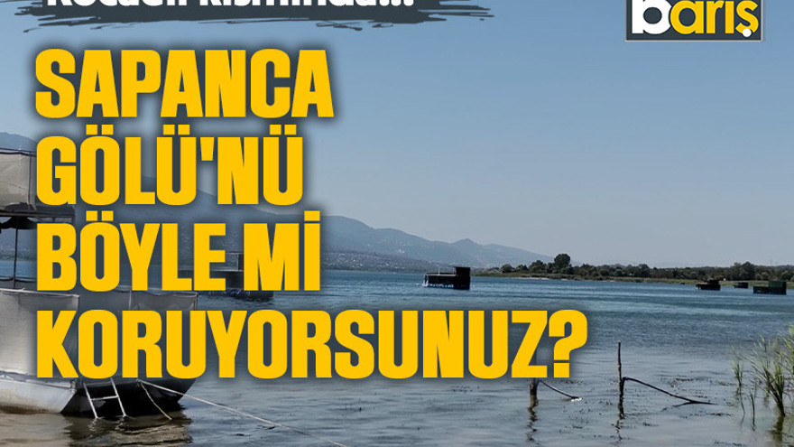 Sapanca Gölü'nü böyle mi koruyorsunuz?