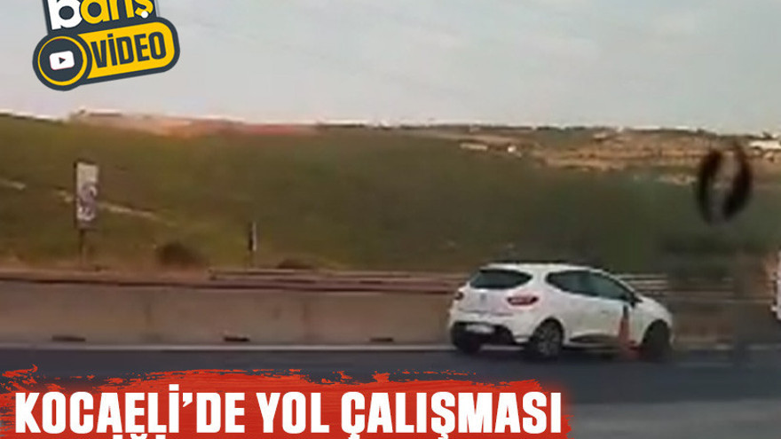 Kocaeli’de yol çalışması trafiği felç etti