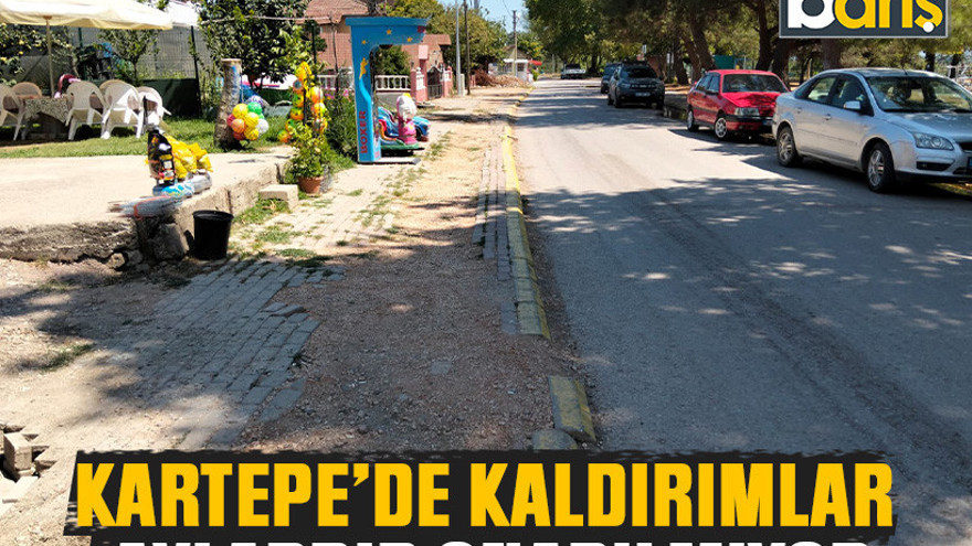Kartepe’de kaldırımlar aylardır onarılmıyor