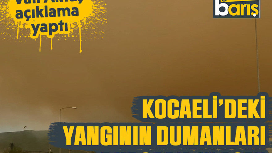 Kocaeli’deki yangının dumanları Bursa’ya ulaştı!