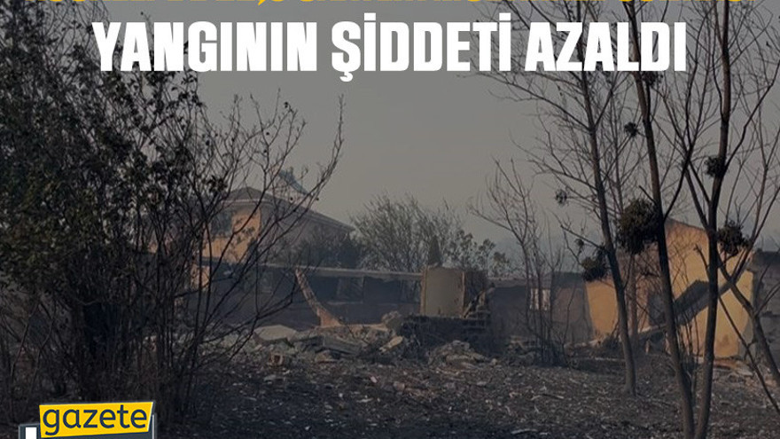 Kocaeli’de 22,5 saatlik müdahale sonrası yangının şiddeti azaldı