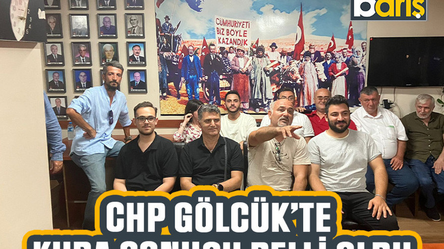 CHP Gölcük’te kura sonucu belli oldu!