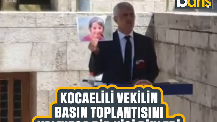 Kocaelili vekilin basın toplantısını yalnızca bir kişi dinledi