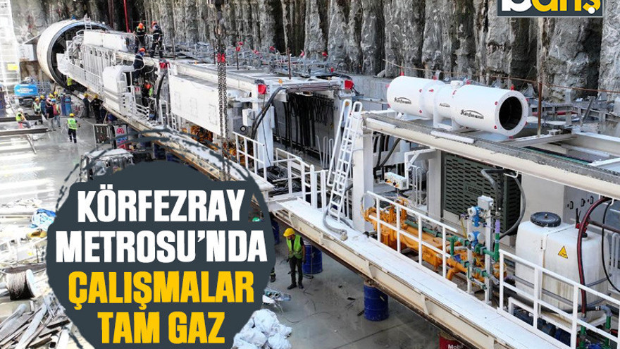Körfezray Metrosu’nda çalışmalar tam gaz
