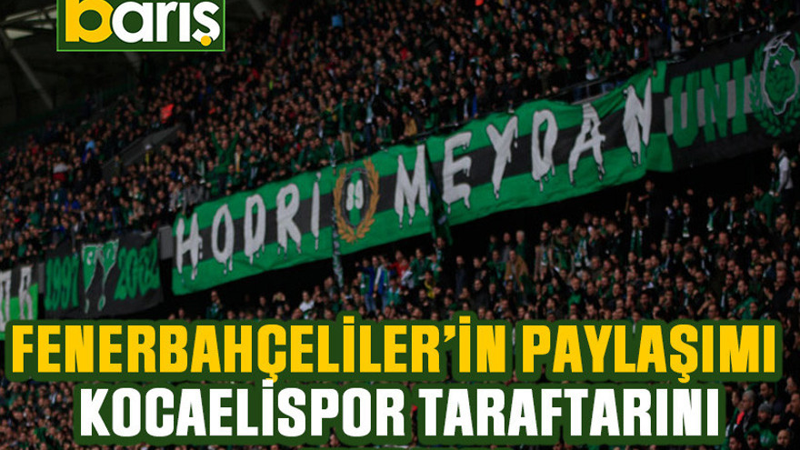 Fenerbahçeliler’in paylaşımı Kocaelispor taraftarını kızdırdı