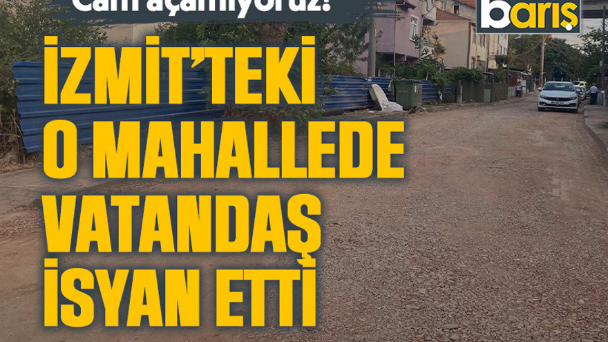 İzmit’teki o mahallede vatandaş isyan etti: “Cam açamıyoruz!”