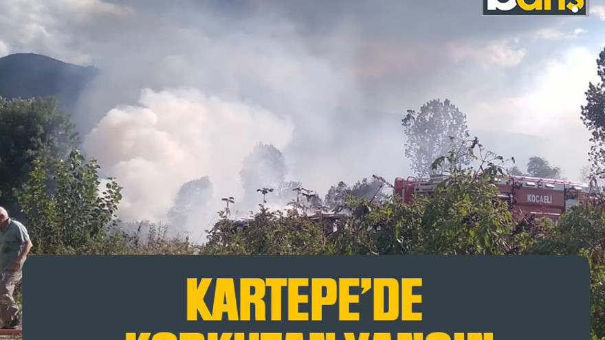 Kartepe'de korkutan yangın
