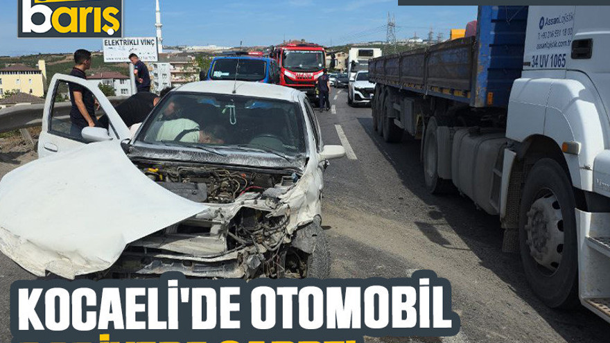 Kocaeli'de otomobil bariyere çarptı: 4 yaralı