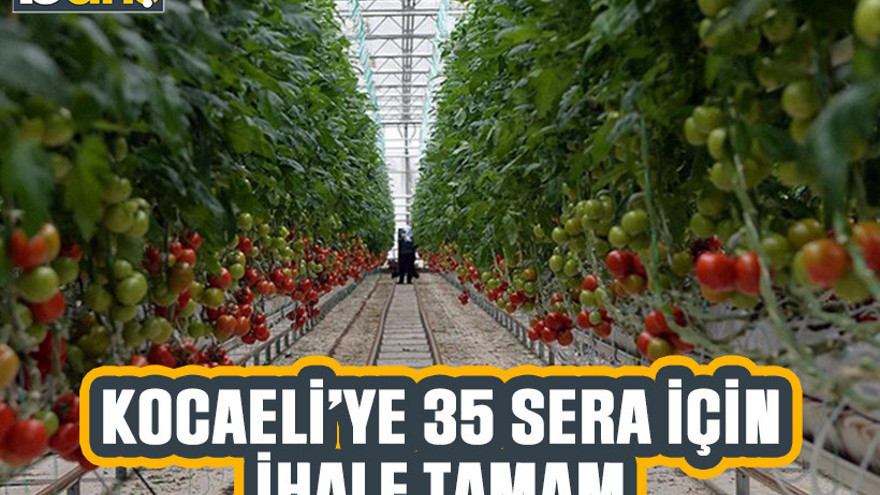 Kocaeli'ye 35 sera için ihale tamam