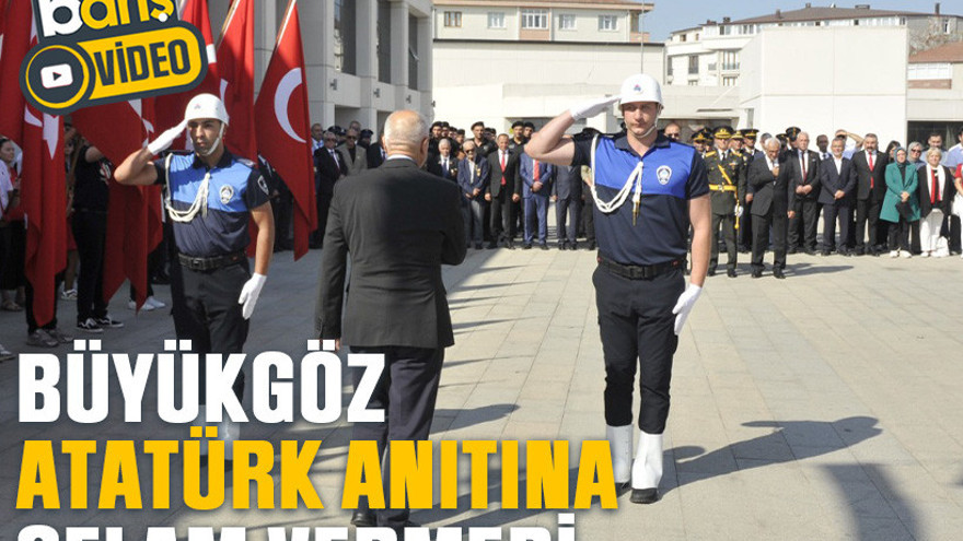 Büyükgöz Atatürk anıtına selam vermedi