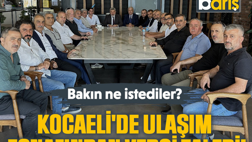 Bakın ne istediler? Kocaeli'de ulaşım esnafından vergi talebi!