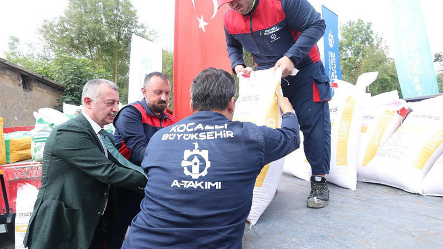Kocaeli'de binlerce çiftçiye yem tohumu dağıtımı başladı