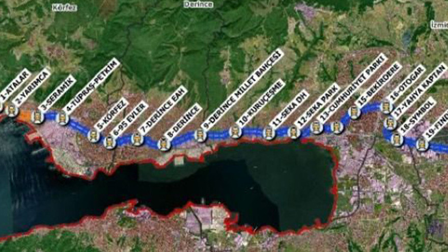 CHP, Kocaeli'de metro duraklarına itiraz etti