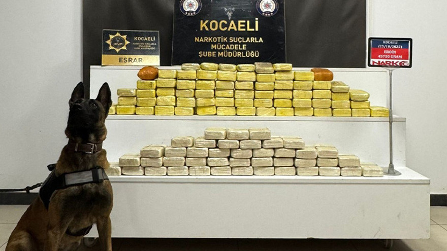 Kocaeli'de operasyon: 51 kilo uyuşturucu ele geçirildi