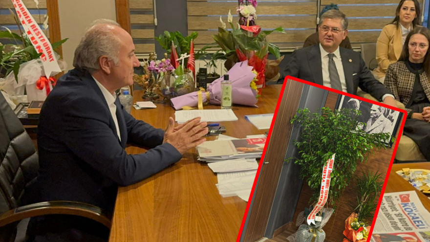 Yıldızlı’dan yeni il başkanına “Gürcü işi” çiçek…