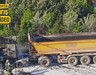 Seyir halindeki TIR'da yangın çıktı